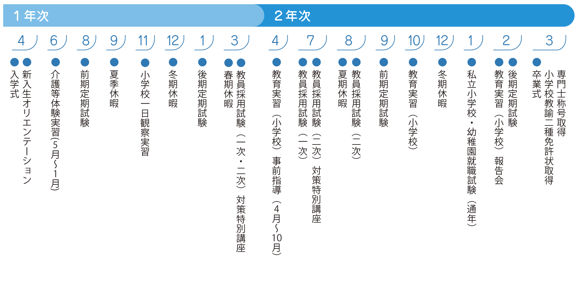 ２年間の流れ