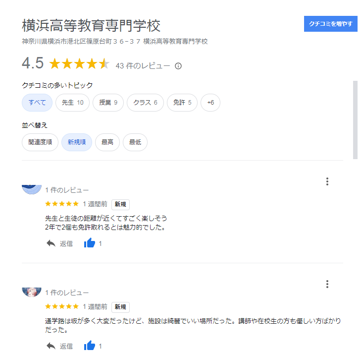 クチコミ１